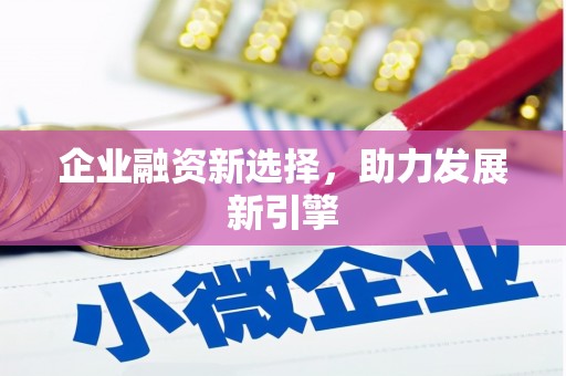 潜山企业融资新选择，助力发展新引擎
