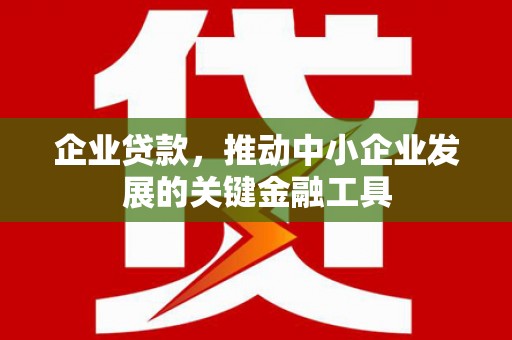 潜山企业贷款，推动中小企业发展的关键金融工具