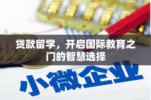 潜山贷款留学，开启国际教育之门的智慧选择