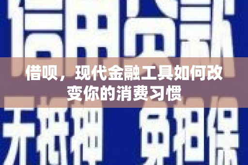 潜山借呗，现代金融工具如何改变你的消费习惯