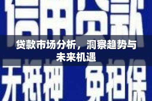 潜山贷款市场分析，洞察趋势与未来机遇