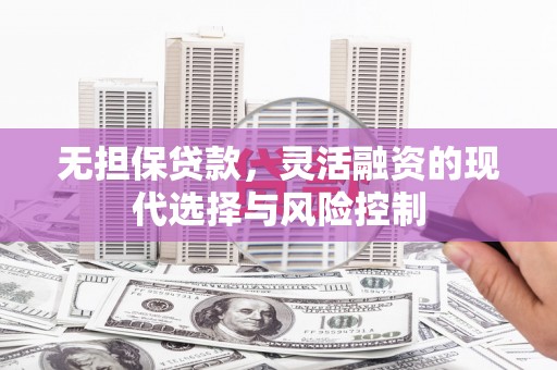 潜山无担保贷款，灵活融资的现代选择与风险控制