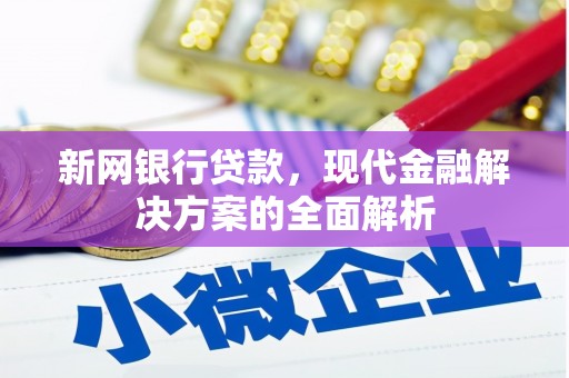 潜山新网银行贷款，现代金融解决方案的全面解析