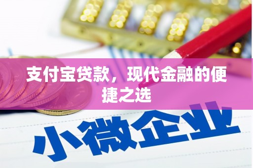 潜山支付宝贷款，现代金融的便捷之选
