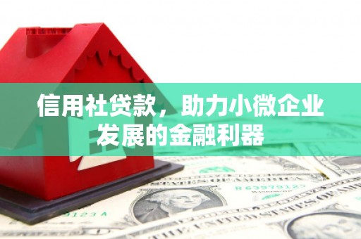 潜山信用社贷款，助力小微企业发展的金融利器