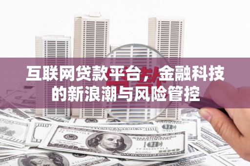 潜山互联网贷款平台，金融科技的新浪潮与风险管控