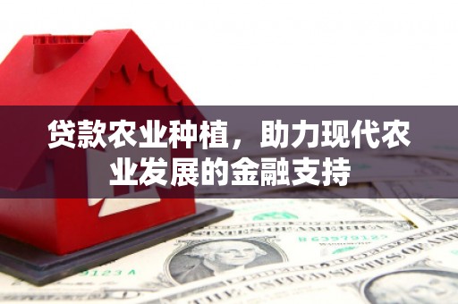 潜山贷款农业种植，助力现代农业发展的金融支持